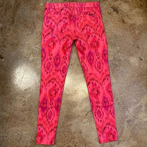 Joe’s jeans‎ red and pink tribal print skinny ankle jeans - Picture 7 of 8